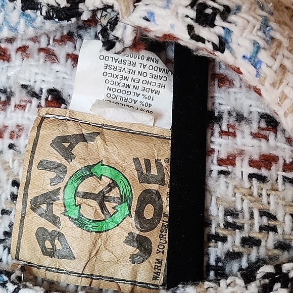 Baja  Stripe Hoodie with Front Pocket Multicolor Coogi  Size Meduim - Picture 12 of 16